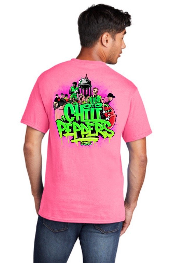 Cosmic Splash Adult Pink Graffiti Shirt