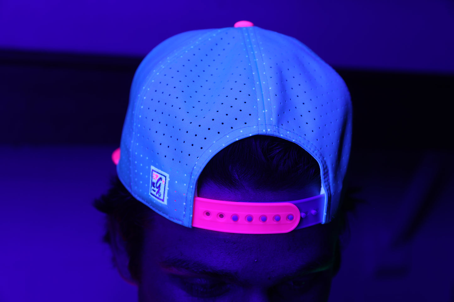 Chili Peppers Teal and Pink Hat