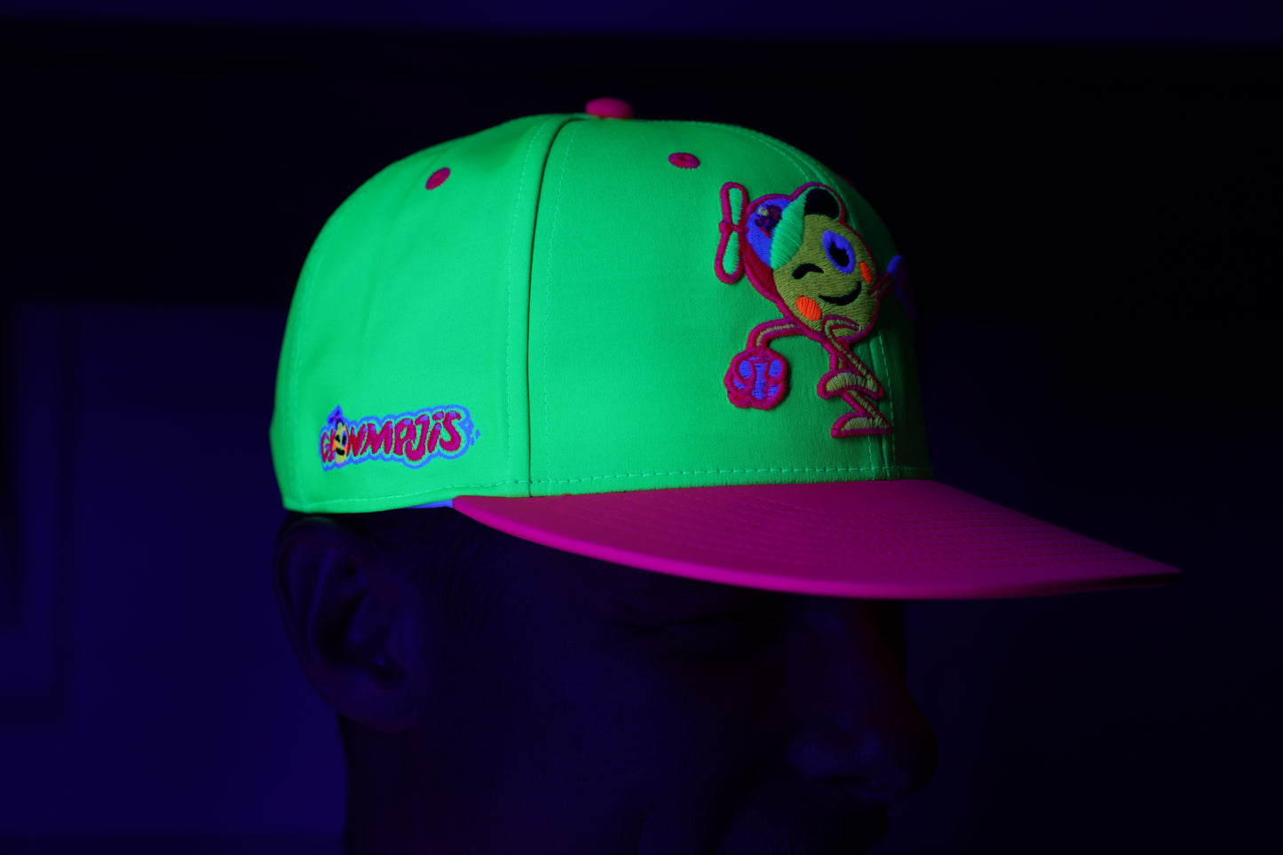 Glow Mojis Lime Green Hat