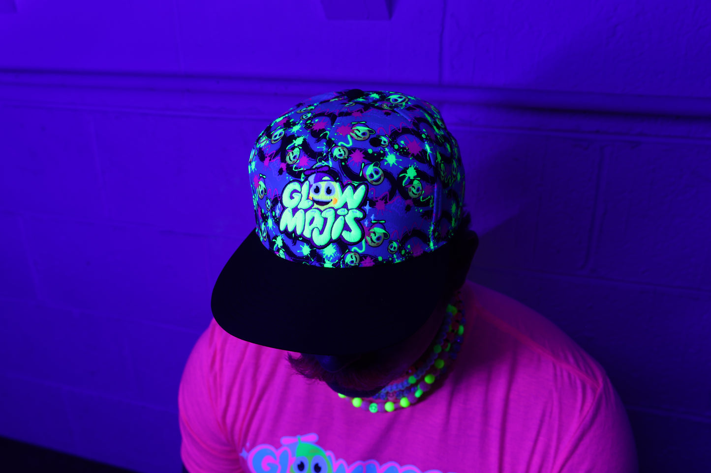 Glow Mojis Throwback Blue Hat