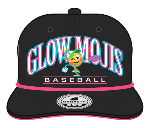 Glow Moji Black Rope Hat