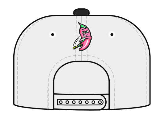 Chili Peppers White Rope Hat