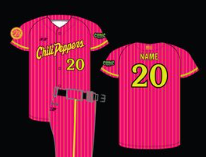 Custom Chili Pepper Player Jersey 4-6 Week Delivery