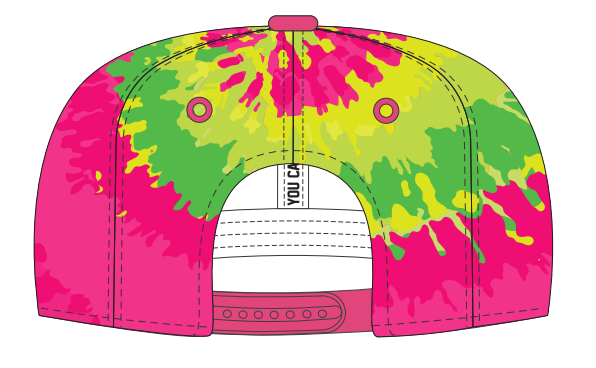 Chili Peppers Tie Dye Hat